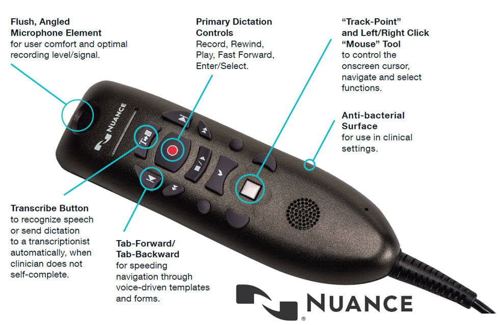 Nuance PowerMic III features