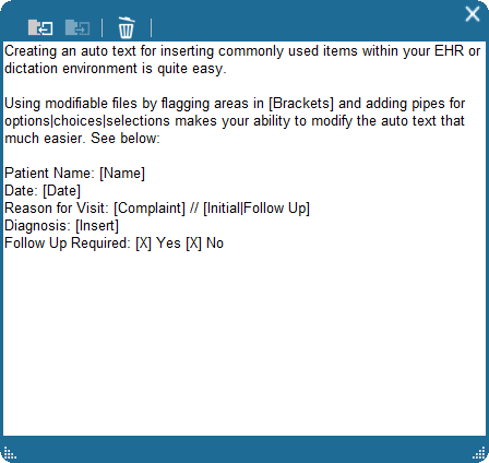 Dictation Box Dragon Medical One Training – Auto Text Creation