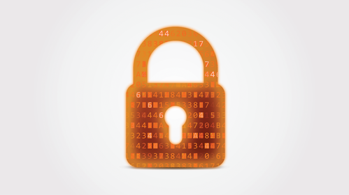 Data security lock icon