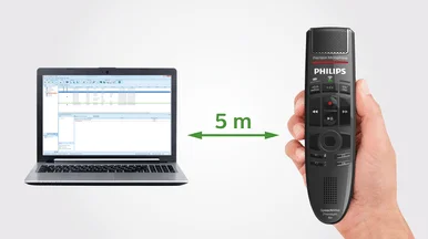 Philips SMP4000 SpeechMike Premium Air Wireless Precision Microphone and Push Button Operation