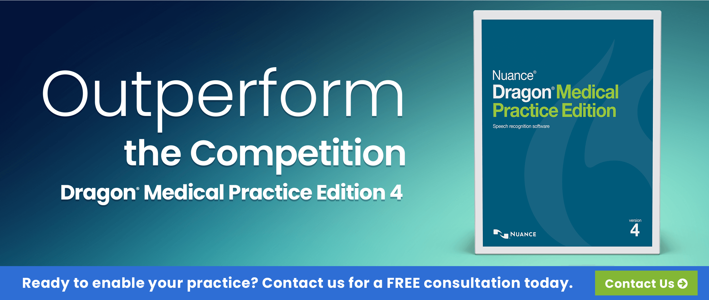 dmpe-new-hero-18-50029-0944 Outperform the competition - Dragon Medical Practice Edition 4