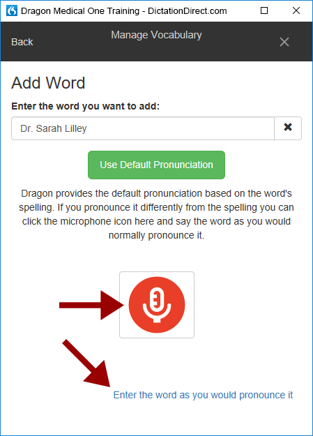 Dragon Medical One Word Training Dragon Medical One Word Training